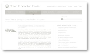 green production featured vendor guide link