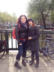 Beth and Lisa enjoy one lovely Saturday off in Amsterdam